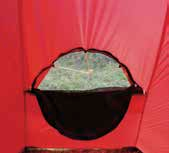1 2 Användning av vtilation 1 6 Tältet har stora och justerbara vtiler i båda absirna. De skyddas mot regn och snö av huv med staglina.
