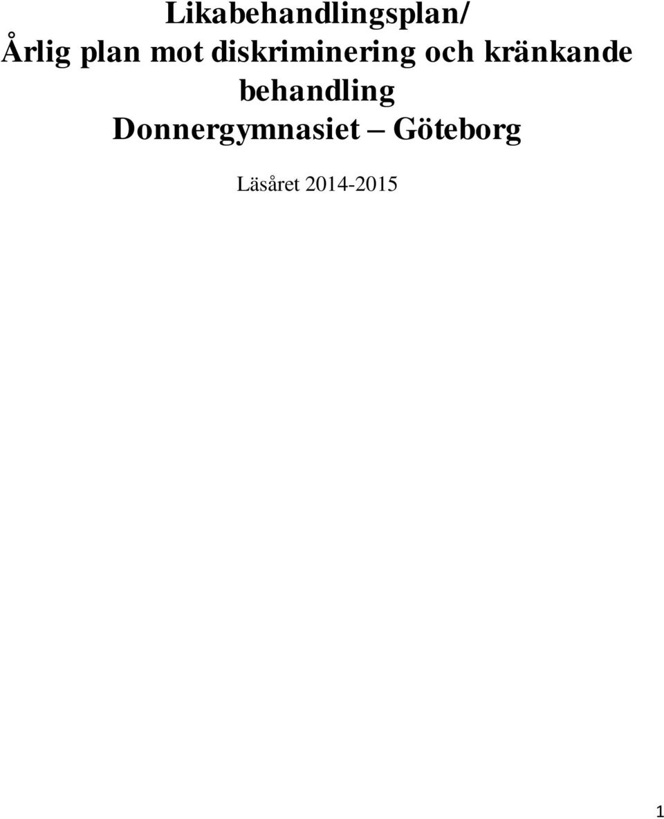 kränkande behandling
