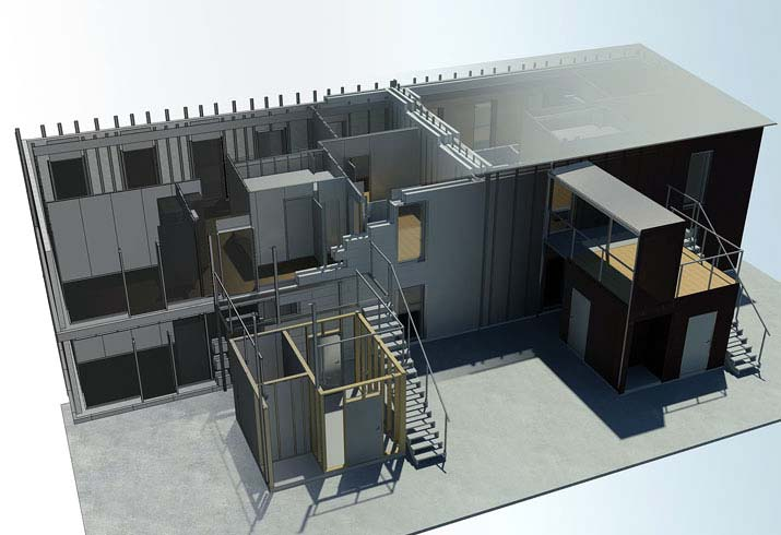 P303 ett nytt sätt att bygga bostäder Modernt lägenhetsboende Byggnadskroppen 11 995 kr/kvm Fyra månaders byggtid 59