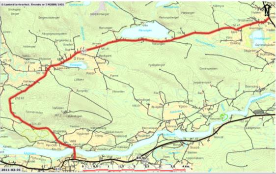 Källa: Trafikverket, Info om vägar Information om referenslänk: 1000:104163 Företeelse Värden Vägnummer: (21)723 Roll: Värdväg: Längd: Europaväg: - Normal Ja 15020 m Hastighet: 50 km/h (5823 m) 70