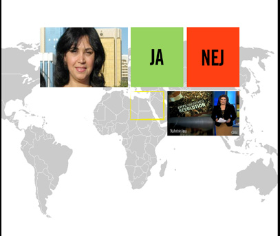 Manus Bild 1. Azzas kamp I många år var Egypten en diktatur. All opposition tystades och kritiker fänglades. Men så plötsligt hände något. Det började i Tunisien.