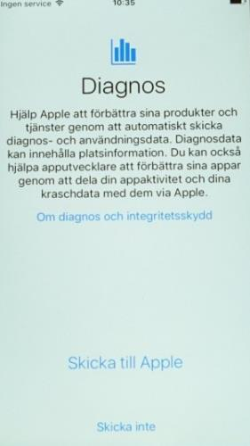 8. Siri Välj att aktivera senare.