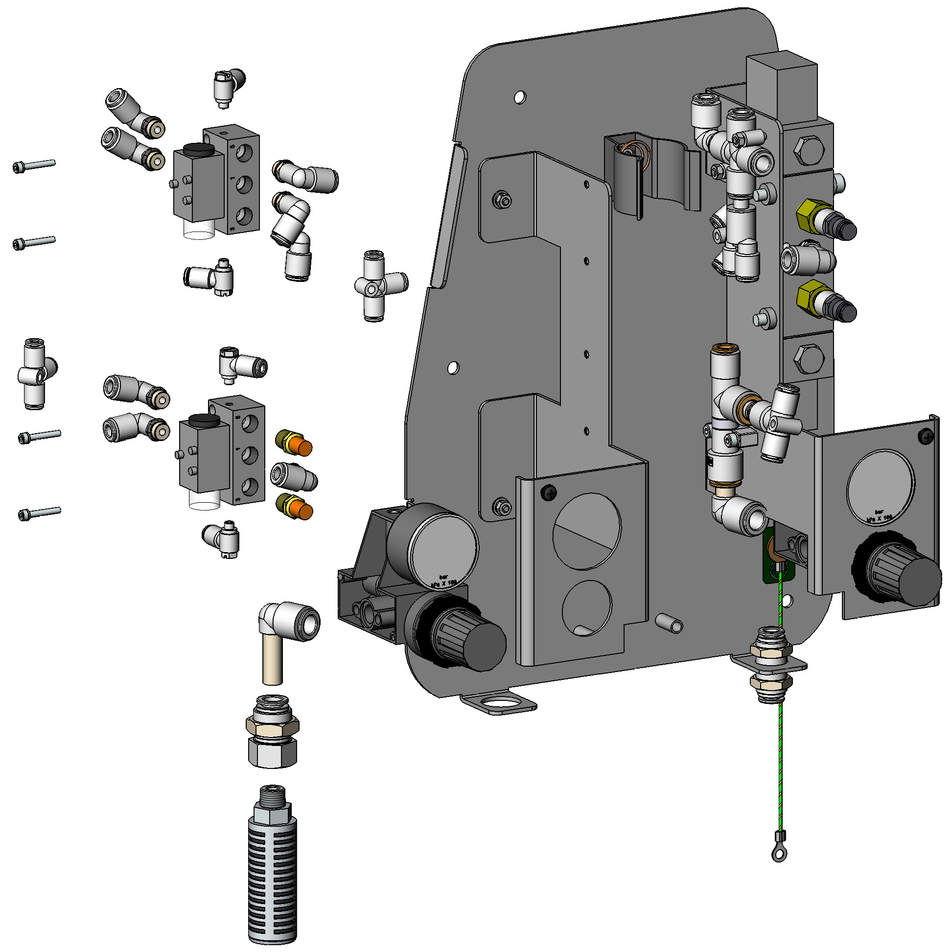 26 Högkapacitets HDLV-pump Prodigy generation II Pumpstyrningar Vänster sida Se bild 6. Detalj P/N Beskrivning ntal nm.