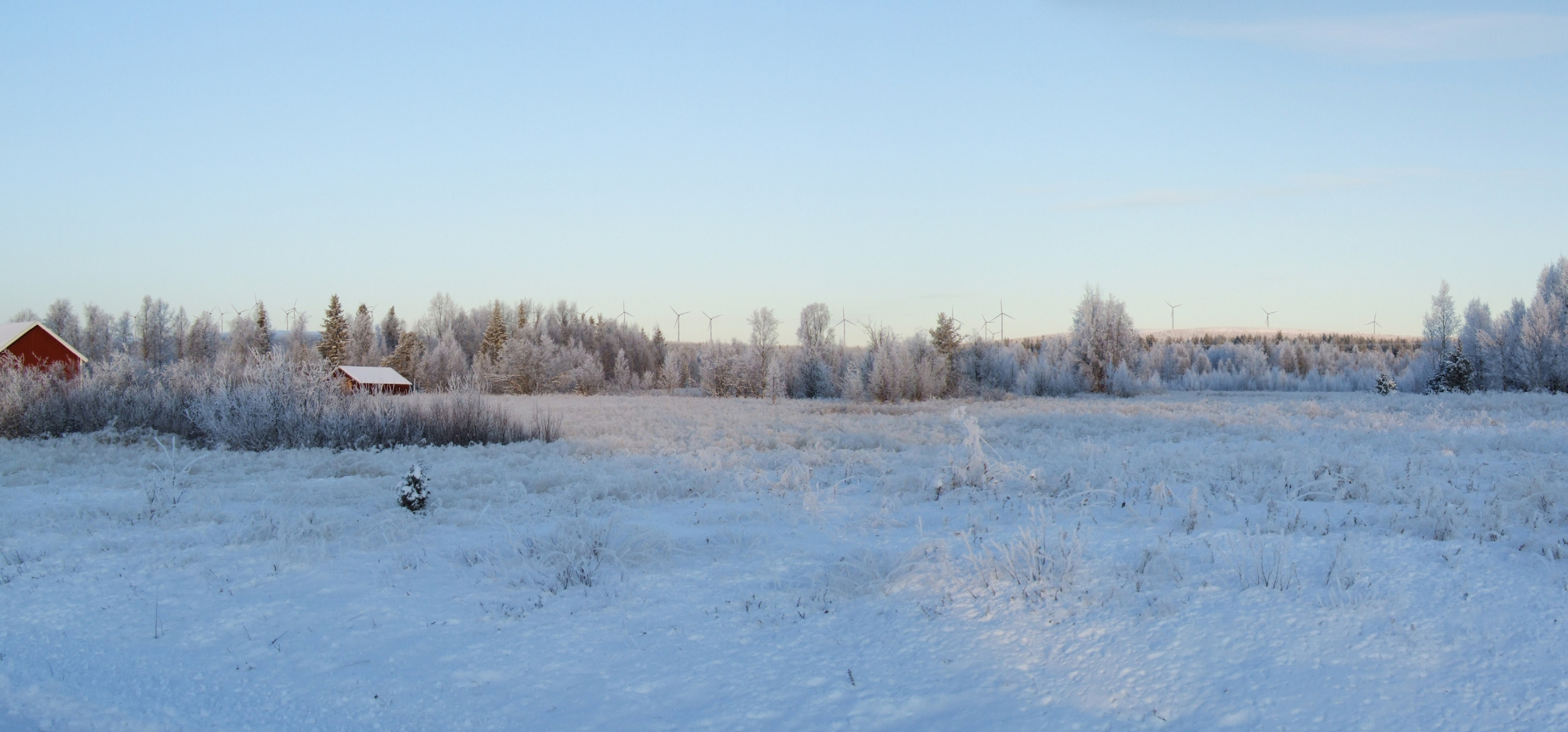 Fotomontage från Piilijärvi mot nordost, avstånd till anläggningen ca 4,8 km.