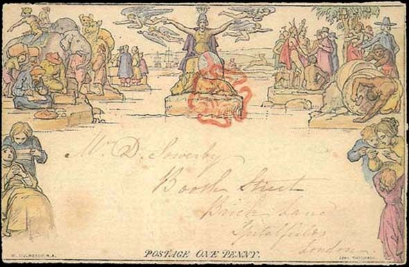 Den moderna posthanteringen, med kuvert och frimärken, började i England Lennart Stolpe Kuvert som brevskydd har gamla anor Kuvertets historia är intressant ur många synvinklar och berättar en hel