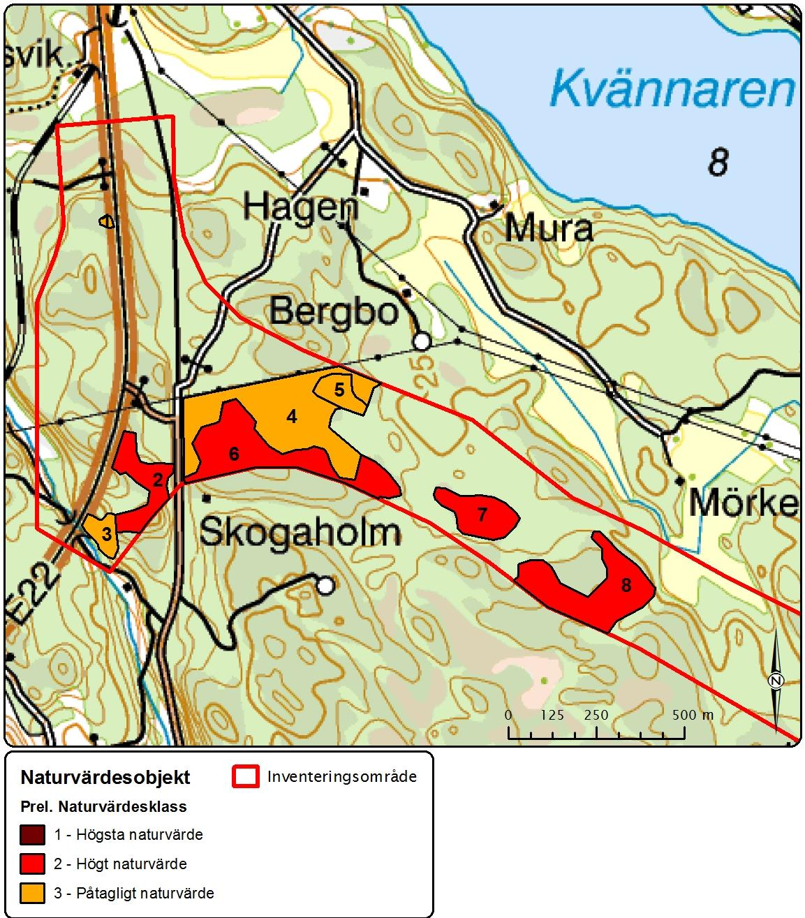 inventeringsområdet är i huvudsak kopplade till gamla träd, död ved och delvis till den fuktiga miljö som uppstår i sumpskogar samt till fynd av rödlistade arter och signalarter.