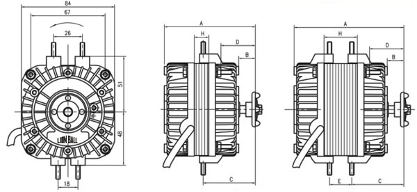 Universalmotor Serie N Benämning Effekt (W) Upptagen Avgiven Strömförbrukning (A) Varvtal (rpm) A (mm) B (mm) C (mm) D (mm) VN 5-13 30 5 0,20 1300/1550 81 14 46 30 - VN 10-20 42 10 0,30 1300/1550 91