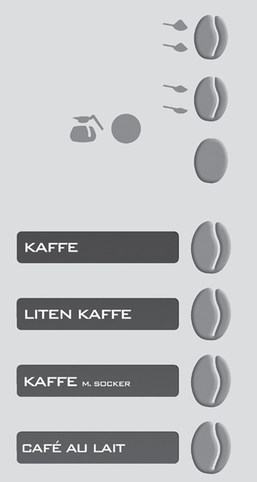 8. Rengöring och skötsel. RENGÖRING. Excellence Demontering och rengöring av kaffefilter. Ett verktyg för att demontera kaffefiltret följer med maskinen 1. 1. Tryck på + knappen i 6 sekunder. 2.