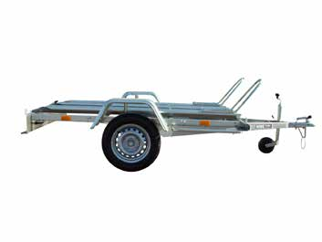 Lågbyggd trailer Levereras med 13 polig elkabel och stödhjul. Modell B 1326 H B 1430 HTD B 1440 HTD B 2540 HTD Totalvikt 1000, 1300 1600 1600 2000, 2500 Inv.