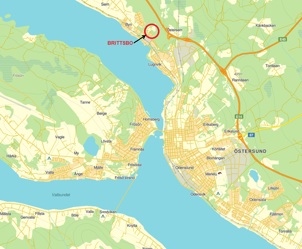 Attraktiva Brittsbo Östersunds kommun har planlagt Brittsbo i syfte att kunna erbjuda invånarna bostadsbyggande i ett attraktivt naturskönt läge med närhet till både natur och service.