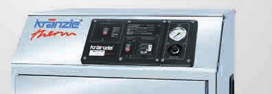 Stationära högtryckstvättar Elektriskt uppvärmd kraft Stationära varmvatten maskiner i serien Therm E-ST Kåpa av kvalitetsstål Myntautomat och fjärrkontroll för olika rengöringsprogram (option) 3 m