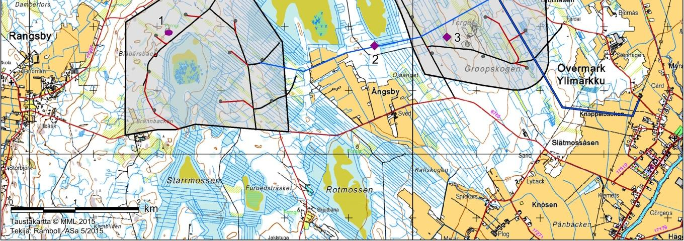 MILJÖKONSEKVENSBESKRIVNING 83 / 234 Ett nytt fynd på projektområdet var en tjärdal och intill den ett s.k. tjärpörtes häll samt en oidentifierad och odaterad stenkonstruktion som kan vara nutida (objekt nr 4).