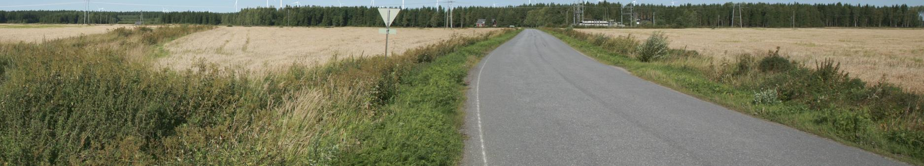 MILJÖKONSEKVENSBESKRIVNING 93 / 234 Närpes ådal påverkas främst på området mellan området med skymd sikt nära skogskanten och bosättningsområdet i Övermark.