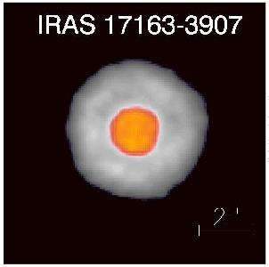 8 ATT LÄRA KÄNNA EN STJÄRNA Torbjörn Holmqvist En forskare hittade en ny stjärna. Inte helt ny, den hade redan fått ett namn som härstammar från dess koordinater på himlen: IRAS 17163-3907.