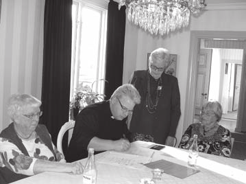 Vinbergs kyrkliga arbetskrets avslutas efter 90 år Kretsen bildades under kyrkoherde Steiers tid hösten 1921.