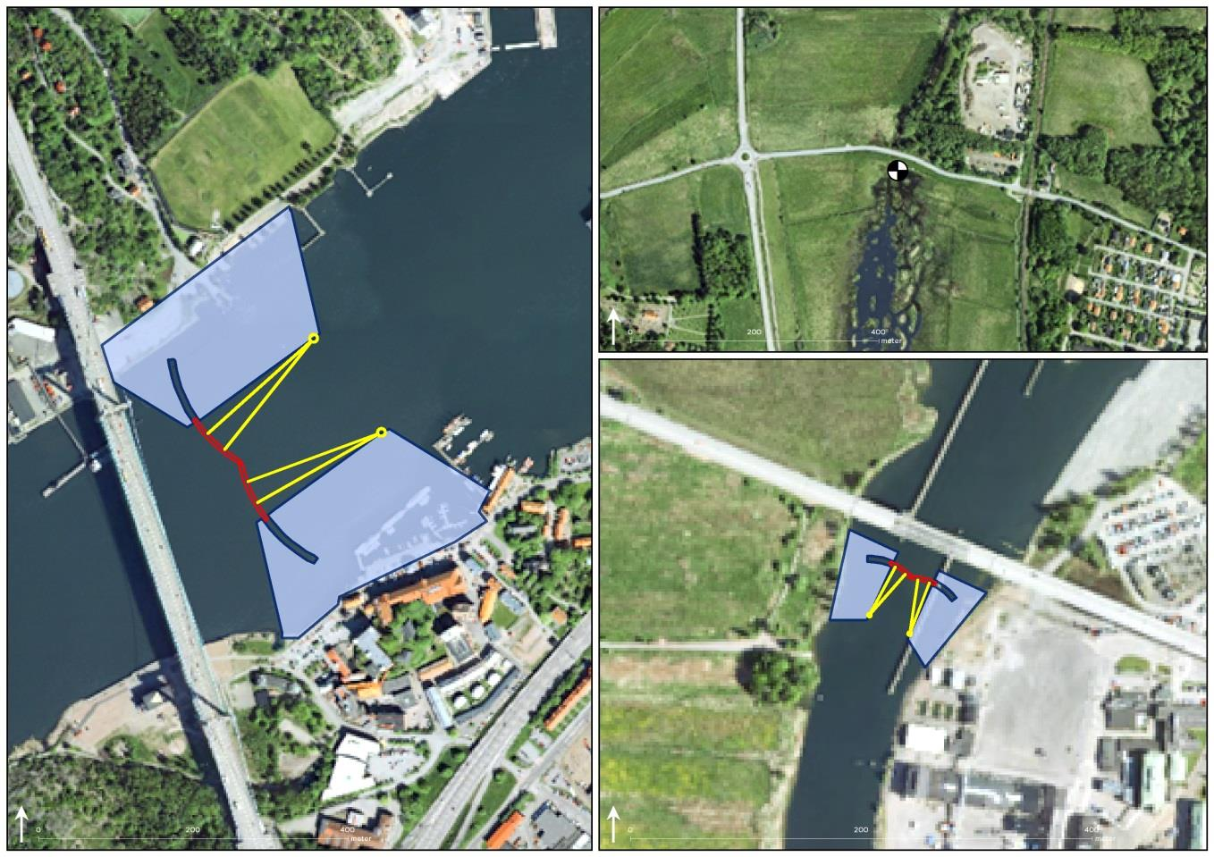 6 av 30 Simuleringsuppdrag 4a 3. STORBARRIÄR 3.1 Storbarriär För att skydda Göteborgsområdet vid framtida högvatten i Kattegatt är en möjlighet att etablera en s.k. Storbarriär vid Älvsborgsbron, se figur 3.