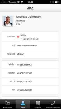 Uno Mobil App. Grafisk hänvisning och kontaktlista som app till din smartphone. Uno Mobil App är ett måste för dig med en iphone, Android eller Windows mobil.