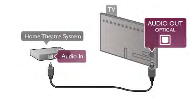 Synkronisera ljudet på TV:n genom att trycka på h, välja S Inställningar och trycka på OK. Välj TV-inställningar > Ljud > Ljudutgång, justering.