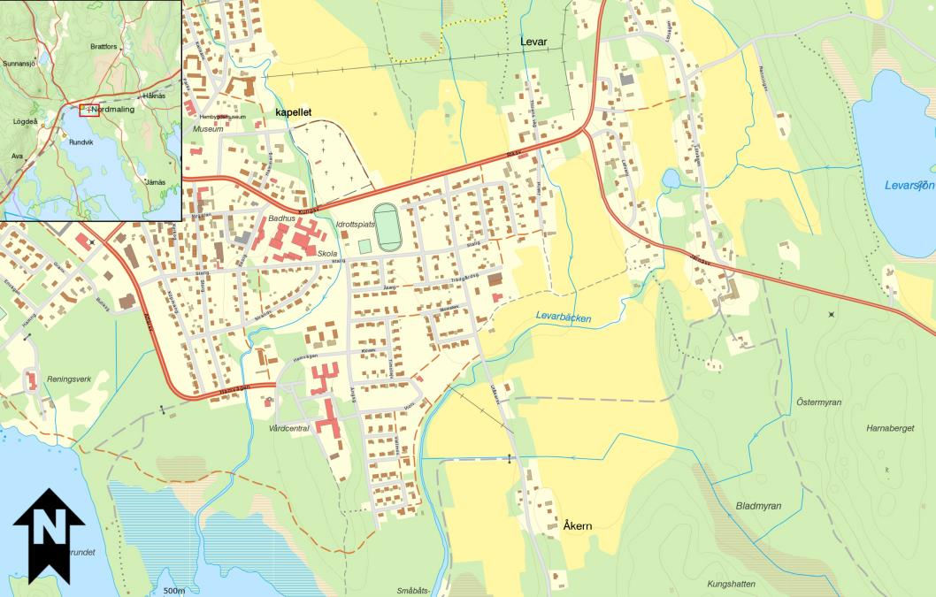 2016-09-19 4 (17) omkringliggande allmän platsmark. Eftersom befintlig stadsplan föreskriver delar av marken som allmän plats behövdes således en ny detaljplan upprättas.