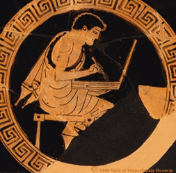 Skrift en förutsättning för vetenskap Student från Attika, c:a 480 f.kr.