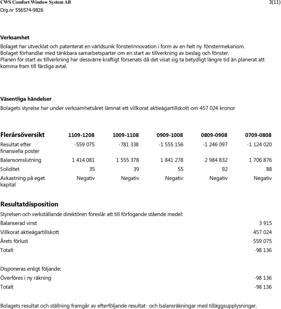 Planen för start av tillverkning har dessvärre kraftigt försenats då det visat sig ta betydligt längre tid än planerat att komma fram till färdiga avtal.