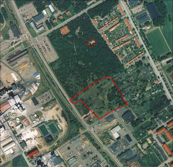 2. Kvarteret Blyet Ortofoto 2000, Skala 1:5000, Stadsbyggnadskontoret Områdesbeskrivning och blomresurser Detta område är ett av de intressantare stadsnära områdena, eftersom det representerar inte