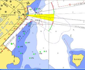 11 Figur 8 Undersökningsområdet med samtliga använda side scan sonar-transekter från oktober 2011 och oktober 2012 inlagda i Google Earth. 3.