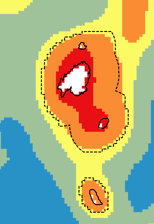 Skär i Östersjön (1620) Kartering av Natura 2000 naturtyper 1620 är baserad på exponeringsgrad, djupdata och ortofoto.