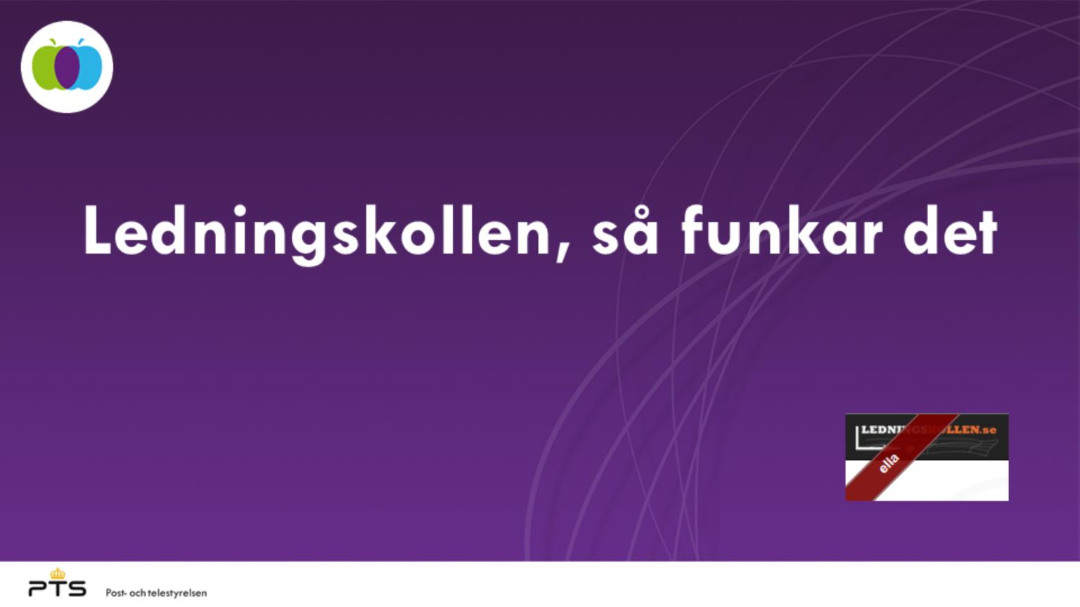 Under detta avsnitt kommer Ledningskollens grundläggande funktionalitet att beskrivas.