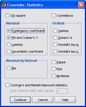 Symmetric Measures Nominal by Nominal N of Valid Cases Phi Cramer's V Contingency Coef f icient a. Not assuming the null hy pothesis. Value Approx. Sig.