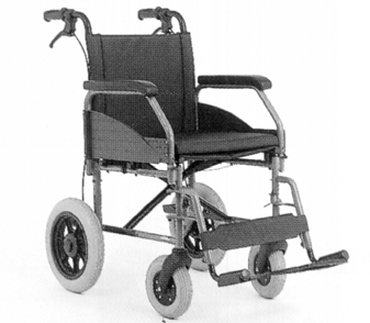BROMS Sida 7 av 8 Användning av vårdarbroms Tryck in handtaget B för att bromsa rullstolen. Tryck in handtaget A för att låsa rullstolen parkerignbroms. För att lossa parkeringsbrosmen tryck på A.