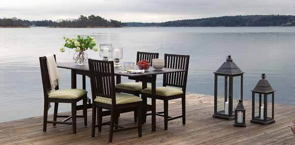 Slagbord Hampton, stol Leksand Matbord