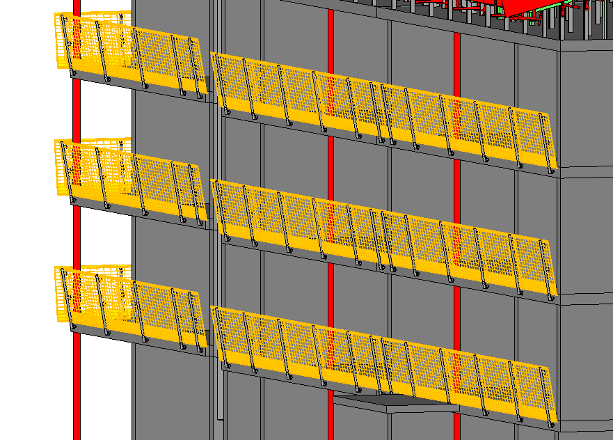 Figur 16 Måttsatt vyritning ur Revit 4.1.2 3D-vy Att manöverera sig runt i 3D-vyn i Revit kan även det vara användbart.