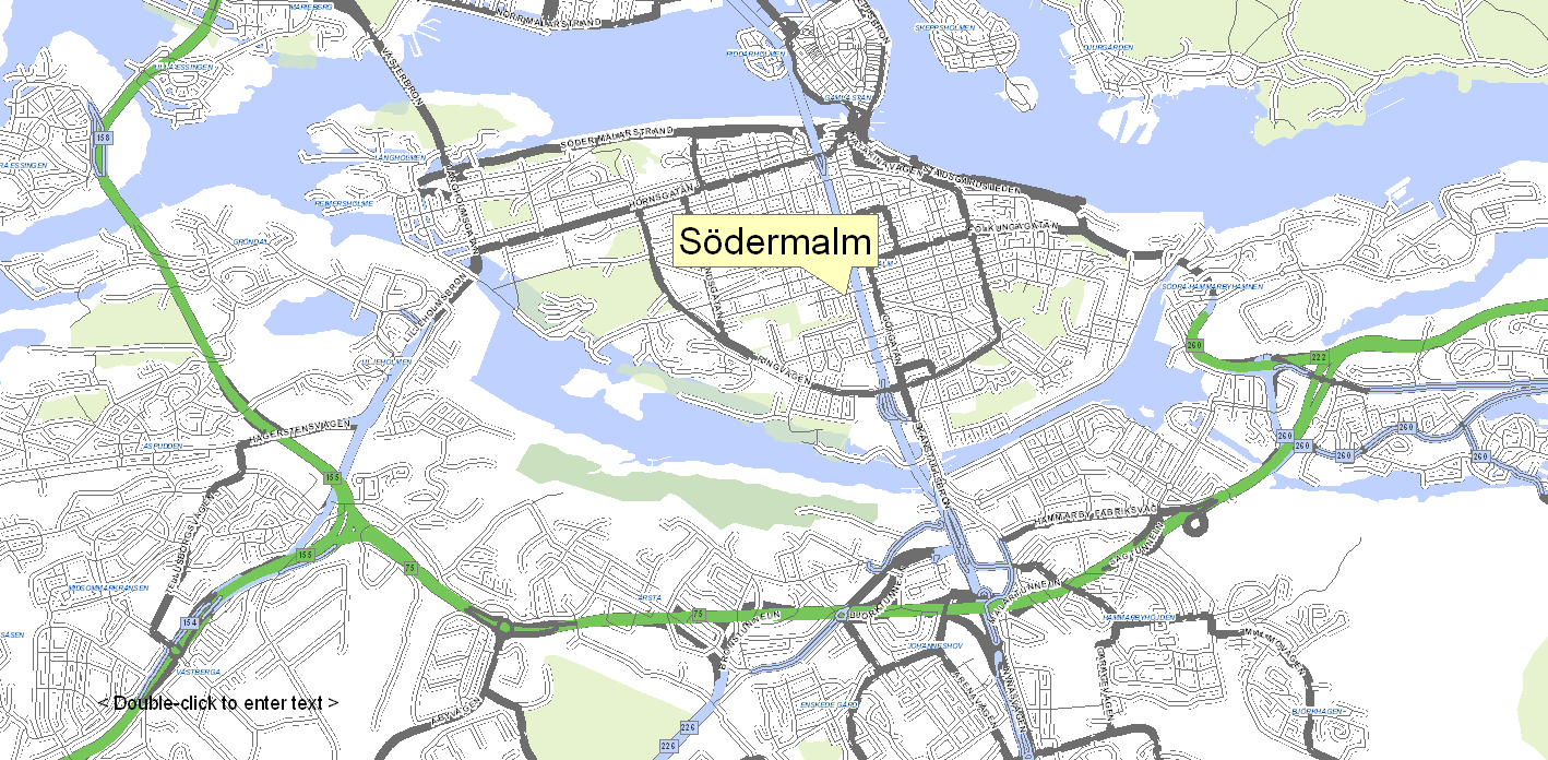 Case Nyckeln till Stockholm City Handelsplatsen Stockholm City Med hjälp av gravitationsmodellering kan vi beräkna upptagningsområdet för en handelsplats.