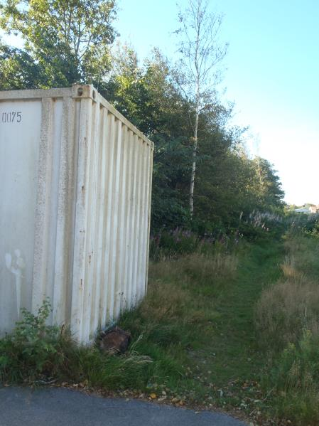GRÖNOMRÅDE 24 Fastighet(er): Västra Mellby 6:1, norr om Klittervägen, väster om Kustvägen, nära stranden. Storlek: ca. 0,9 hektar. Bebyggelse möjlig, om vissa åtgärder vidtas.
