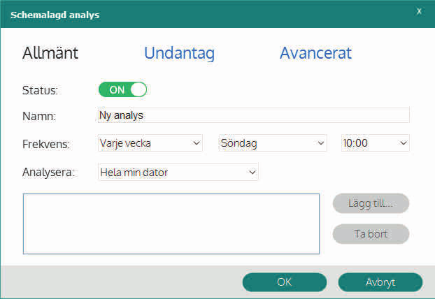 Panda ersätter följande program: AVG AntiVirus Free Edition, Avast Free Antivirus, Panda Free Antivirus 15 Leta efter virus När du vill söka efter virus och andra farliga filer går det att genomsöka
