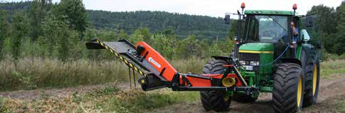 Skogs- och landskapsvård Orrliden kedjeröjare Kedjeröjare Kan både front- och bakmonteras på traktorns 3-punkt. Kan även utrustas med tillvalet bakmonterad sidoförskjutning för utökad räckvidd.