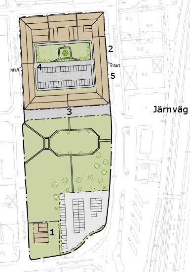 9 (10) Buller från tågtrafik Bullerberäkningspunkter, tåg.