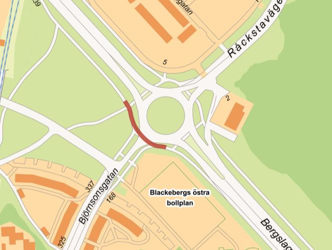 Sida 15 (23) Utmed Lövstavägen mellan Krossgatan och Bergslagsplan anläggs en ny gång- och cykelbana. Den aktuella sträckan längs Lövstavägen.