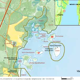 häckfågelfaunan i östra smålands ytterskärgård 1990-2008 47 Svarta Hällar Inv. objekt nr 95. Torsås kommun. Fågelskyddsområde. Fågelvärde.