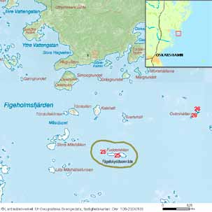 76 häckfågelfaunan i östra smålands ytterskärgård 1990-2008 Fuddehällen Inv. objekt nr 25. Oskarshamns kommun. Fågelskyddsområde. Lågt fågelvärde.