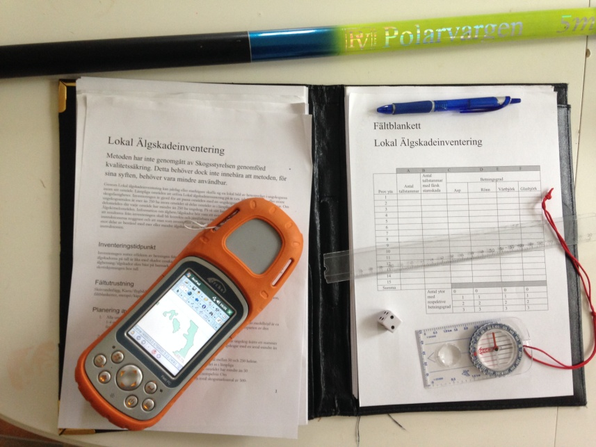 3. MATERIAL OCH METODER 3.1 Lokal Älgskadeinventering Genom en lokal älgskadeinventering kan jaktlag eller markägare skaffa sig en god överblick av betestrycket på sin skog.