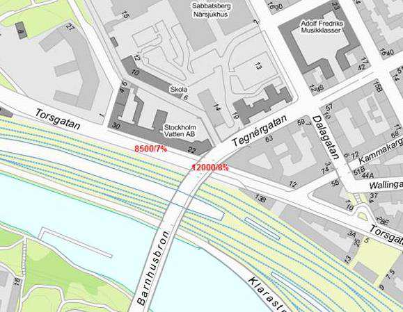 Figur 2 visar en perspektivskiss över planområdet del av Sabbatsberg 18, där även höjden på bostadshuset framgår samt omgivande byggnader. Figur 2.