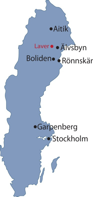 Laver geografi och tillstånd Exploration permit Boliden Mineral AB