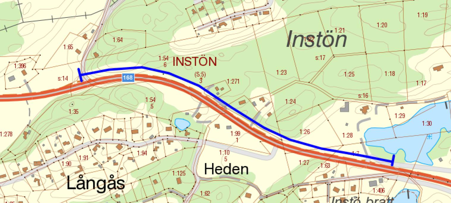 Trafikverket har gjort en inventering avseende björnbär både på Instön och Koön: På Instön finns det västkustbjörnbär och rosenbjörnbär utefter den sträcka som ny markkabel planeras invid GC-väg, se