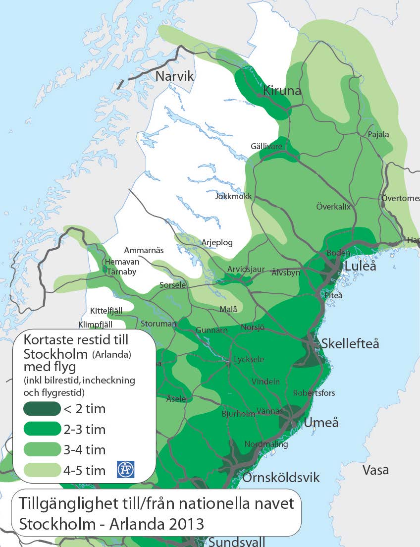 Flygtillgänglighet till Stockholm-Arlanda