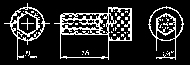 BITS TG Nr TG3 TG4 TG5 TG6 TG7 TG8 N 1/4 1/4 1/4 1/4 1/4 1/4 Tapplängd 25 25 25 25 25 25 ART.NR. DIMENSION PRIS/ST FÖRP.