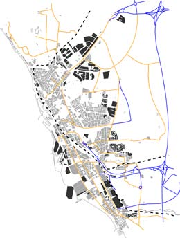 1931 1943 Utveckling av kommunen och Raus-området under 1930-talet till början av 1960-talet. Sammanställningen är gjord av stadsbyggnadskontoret uitfrån fastställda detaljplaner.