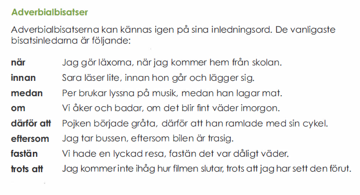 Om och att Om och att kommer ofta efter verben; säga, tycka, tro, se, höra, veta 6. Skriv att eller om där det saknas ett ord i meningen. a) Sara tycker ibland Ibrahim är lat.