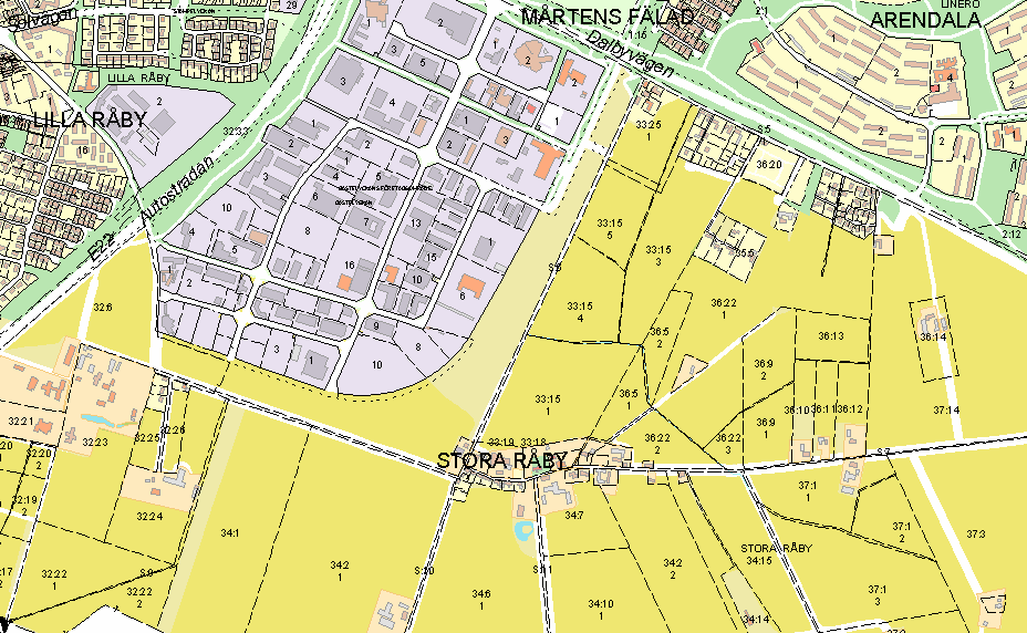 PÄ 35/98a Detaljplan för del av Stora Råby 34:6 m m i Lund Lunds kommun (Stora Råby by) Upprättad 2007-09-03